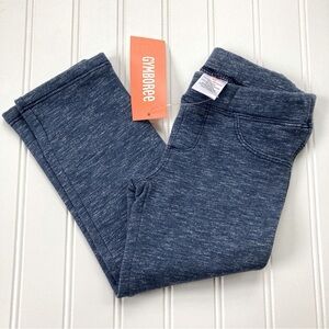 NWT Gymboree fleece pants girls 2T heather blue Mod about Orange soft lining NEW